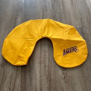 New! LA Lakers Inflatable Travel Neck Pillow